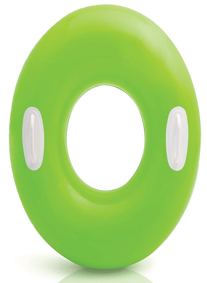 Jagmag® High Gloss Green Swim Ring, Swimming Tube for Boys and Girls,High Gloss Swim Ring Tube with Handles, Swim Tube with Handles(Size - 30''inch), Swimming Tube for Children - Image 1